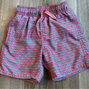Class Club Colorful Fish Print Shorts
